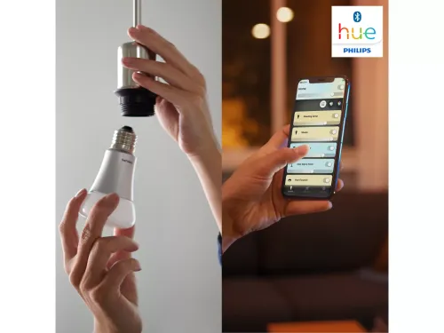 Không gian ánh sáng trắng và màu Hue Bulb – E27