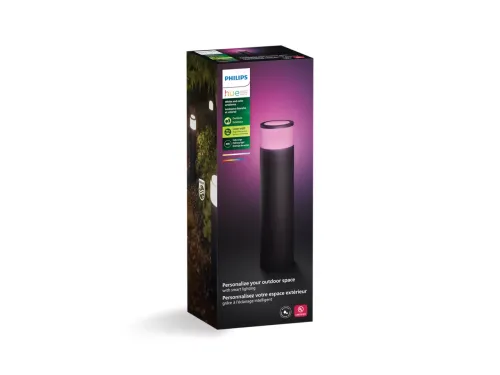 Không gian ánh sáng trắng và màu Hue Calla Pathway Light Black ext