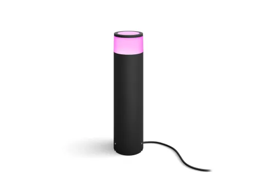 Không gian ánh sáng trắng và màu Hue Calla Pathway Light Black ext