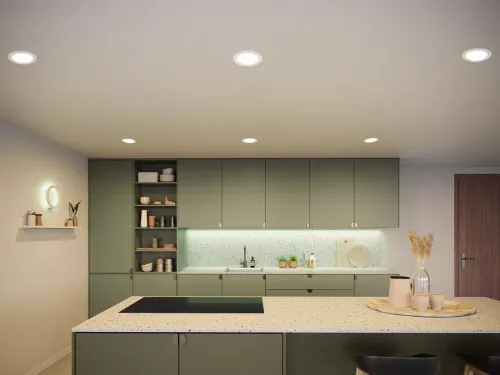 Không gian ánh sáng trắng và màu Hue Slim Downlight L