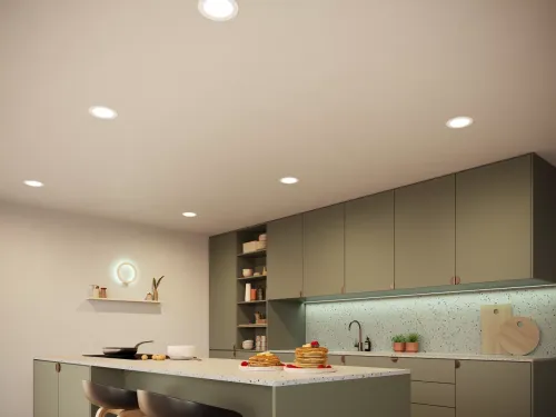 Không gian ánh sáng trắng và màu Hue Slim Downlight L