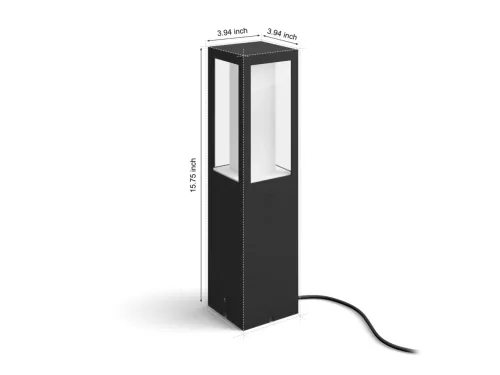 Không gian ánh sáng trắng và màu Impress Pedestal Light