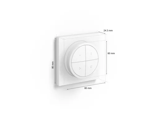 Không gian ánh sáng trắng và màu Philips Hue Tap Dial Switch White