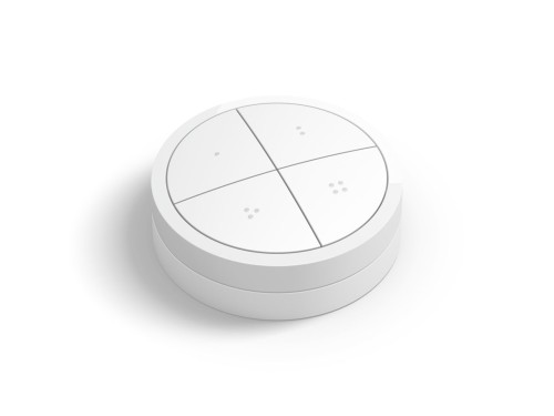 Không gian ánh sáng trắng và màu Philips Hue Tap Dial Switch White