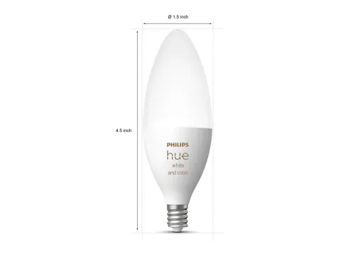Không gian ánh sáng trắng và màu Hue Bulb – E14