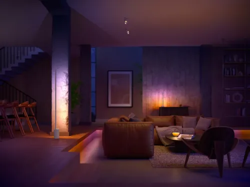 Không gian ánh sáng trắng và màu Signe Floor